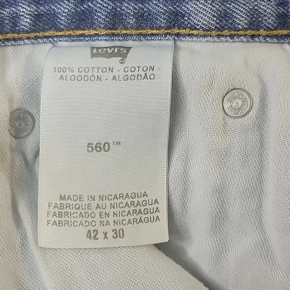 Levis 560 Medium Wash Jeans Men's Size 40 X 28